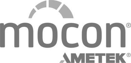 Ametek Mocon logo stack Grayscale